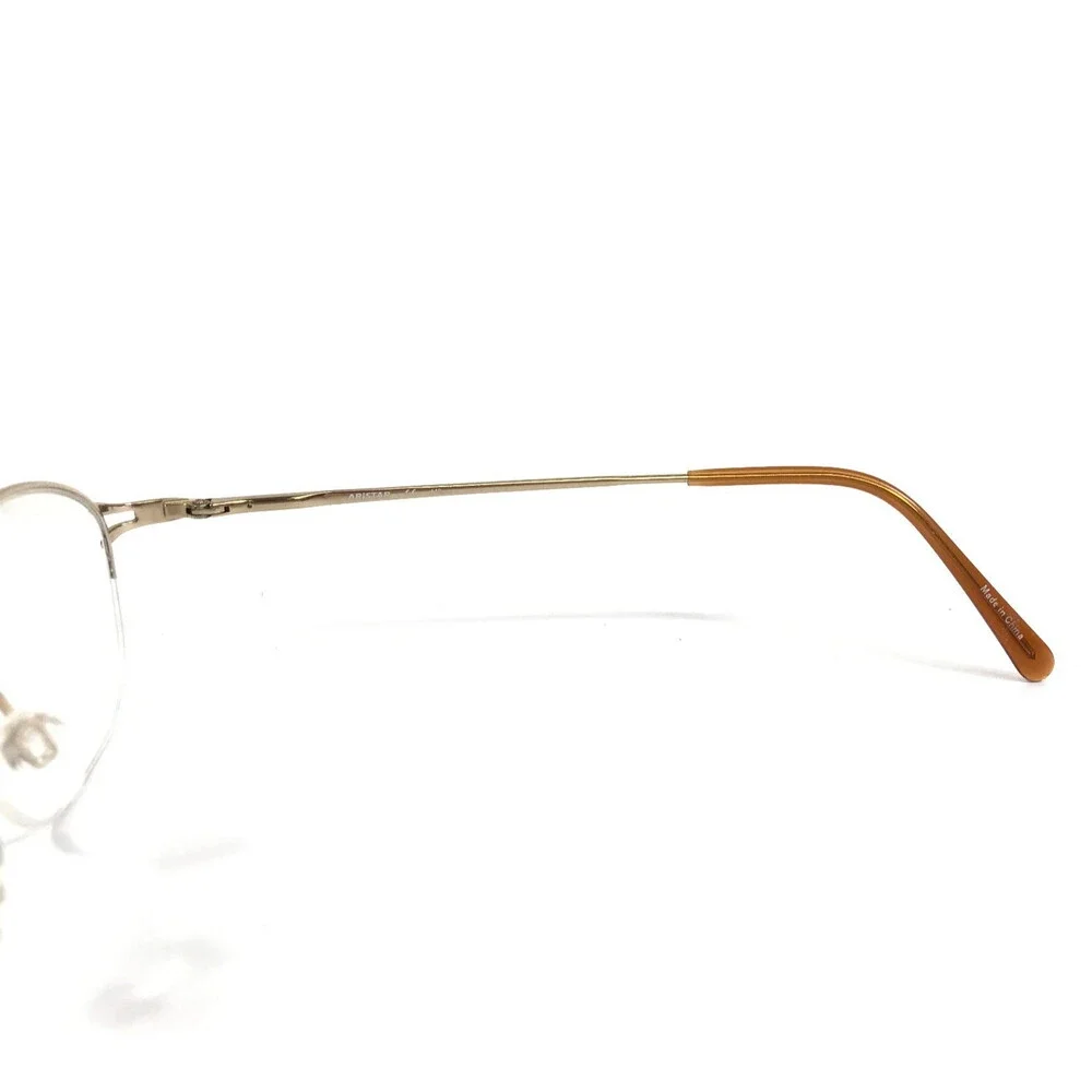 Aristar Eyeglasses Frames AR6840 028 Copper Brown Half Rim Round 51-19-140